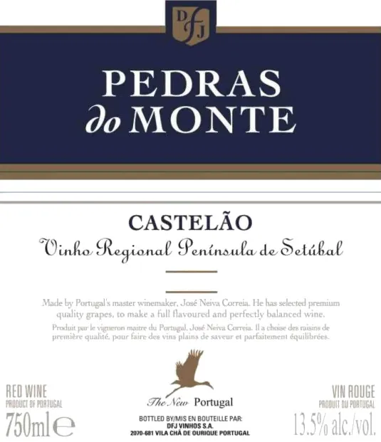 Vinho Regional Peninsula de Setubal Pedras do Monte Castelao Bottle