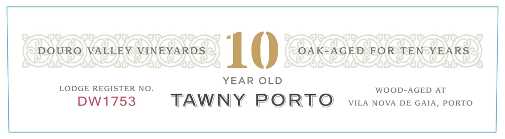10 Year Old Tawny Port Bottle