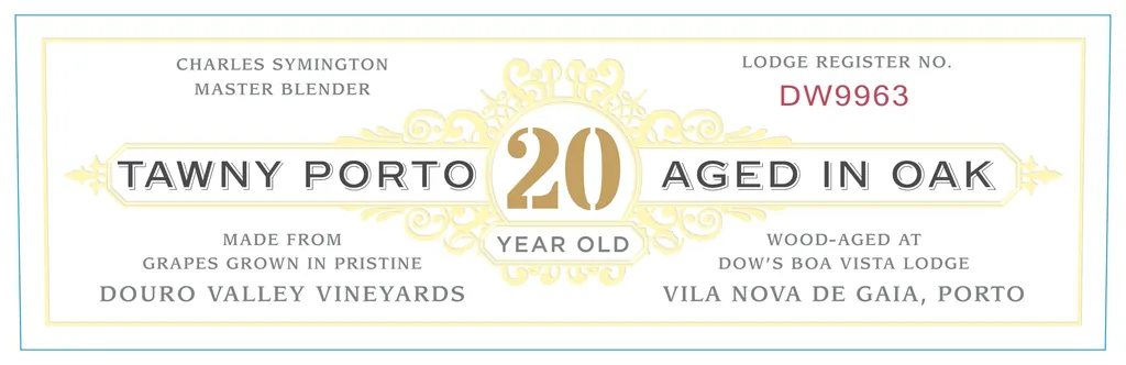 20 Year Old Tawny Port Bottle