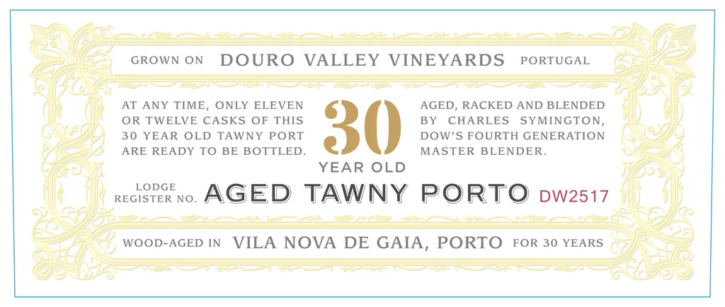 30 Year Old Tawny Port Bottle