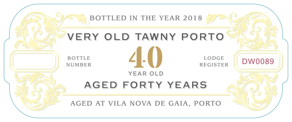 40 Year Old Tawny Port Bottle