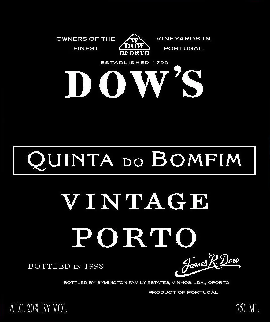 Quinta do Bomfim Vintage Porto Bottle