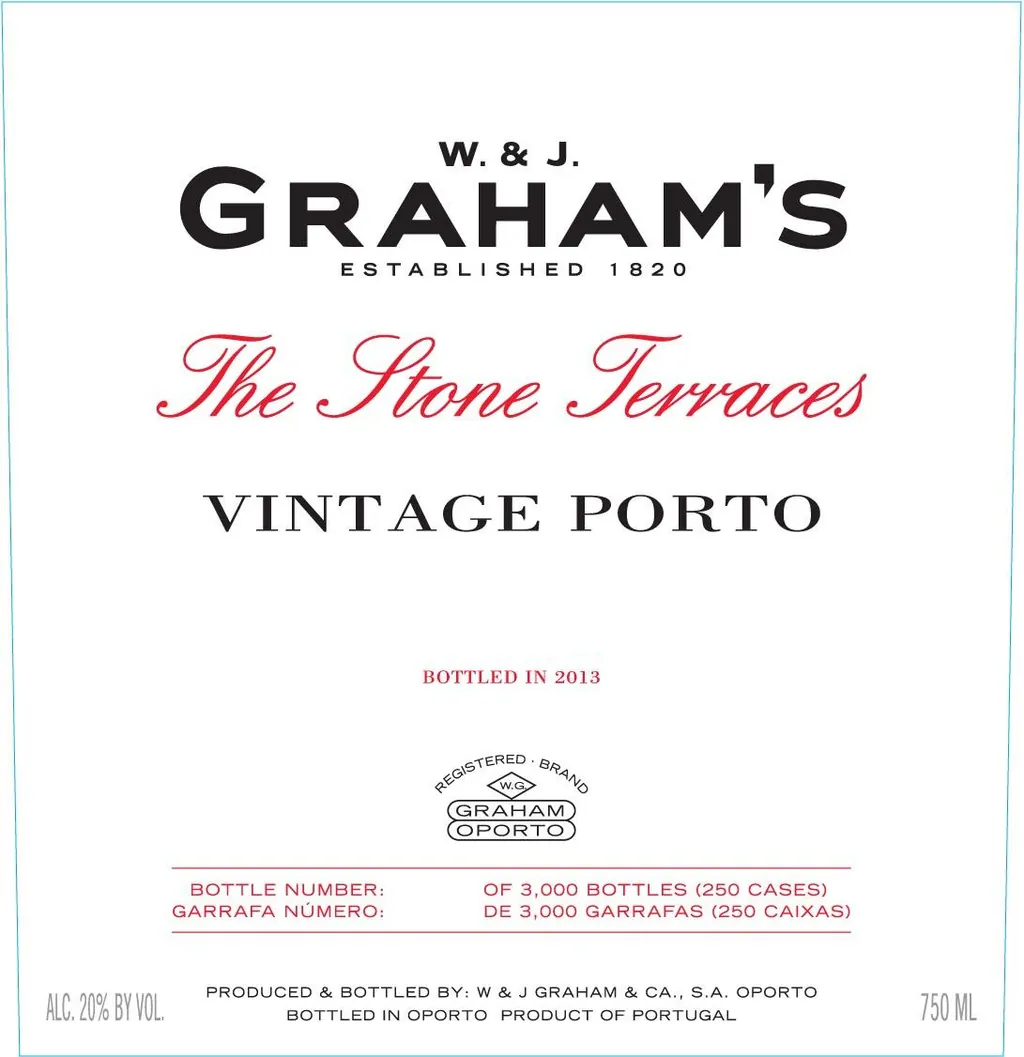 Stone Terraces Vintage Port Bottle