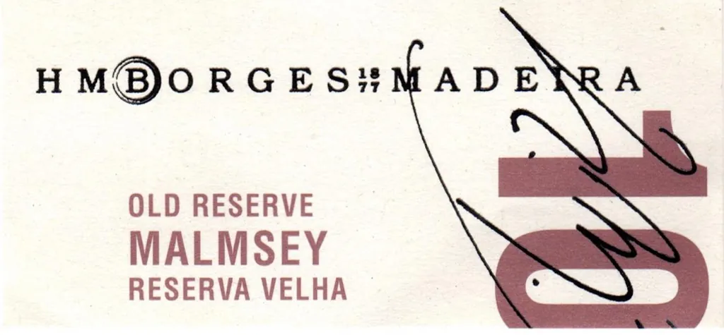 Malmsey 10 Years Old Reserve Bottle
