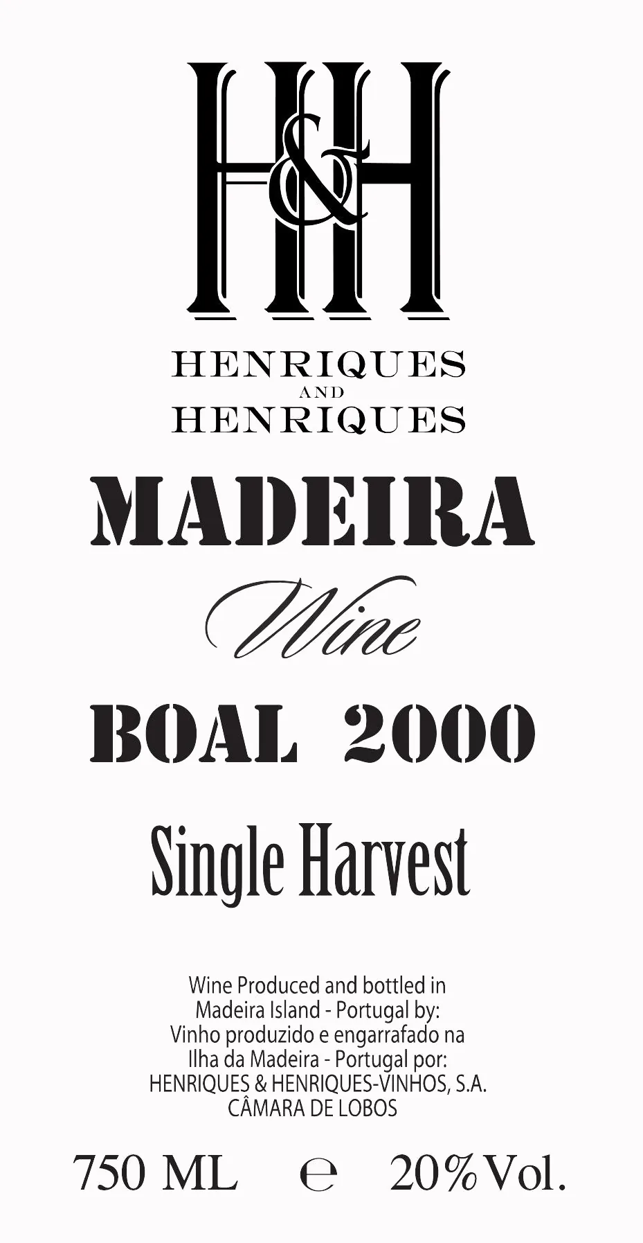 Boal Single Harvest Bottle