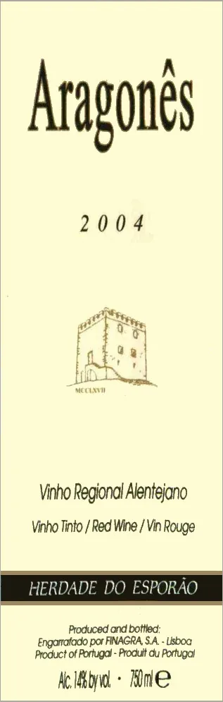 Aragones Tempranillo Bottle