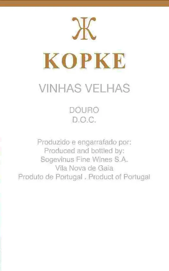 Vinhas Velhas Bottle