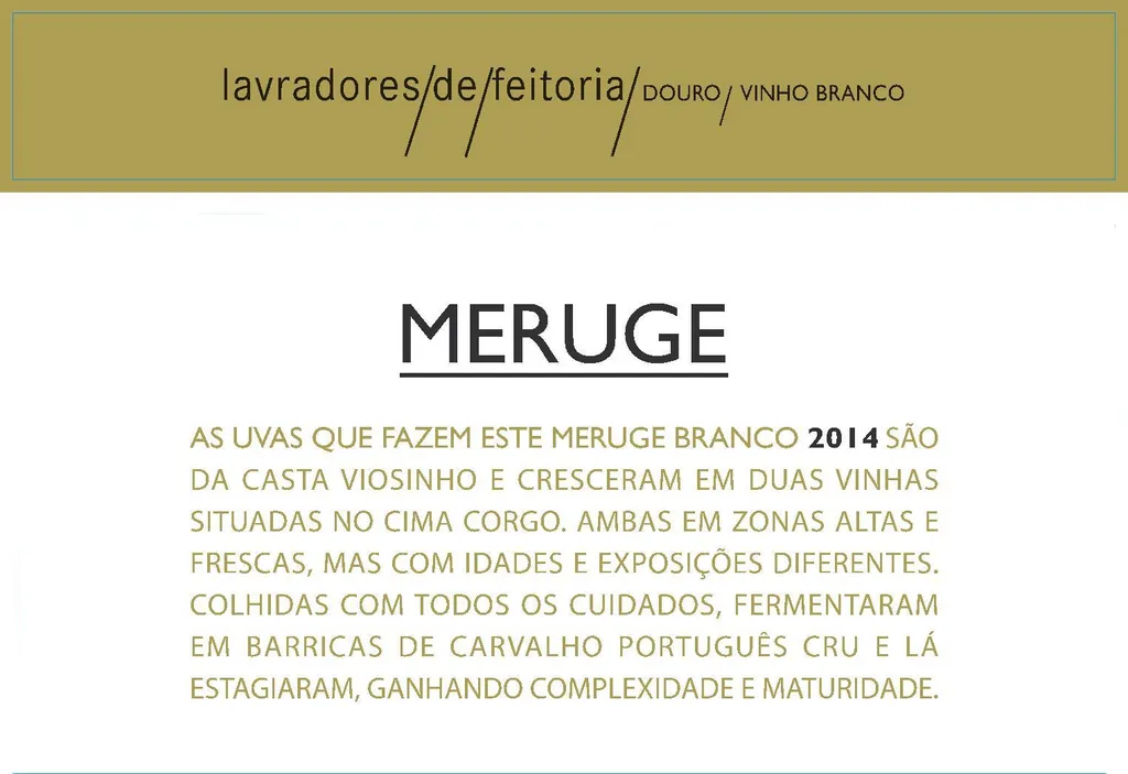Meruge Branco Bottle