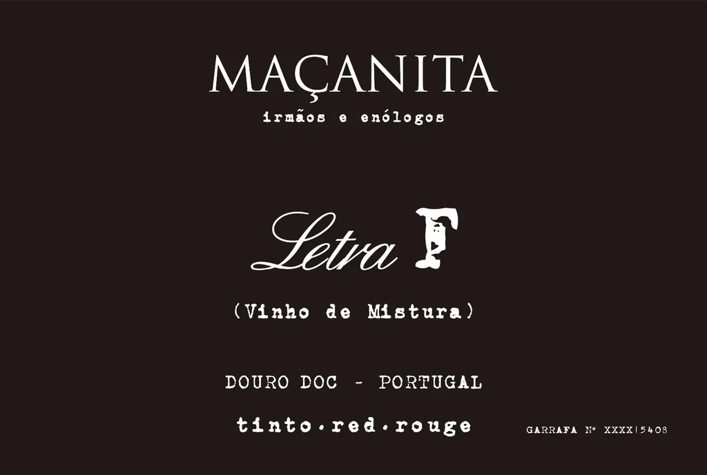 Letra F Tinto Bottle