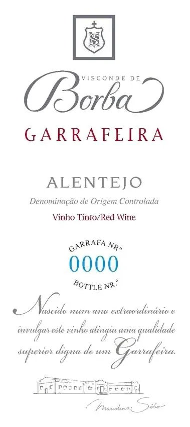 Visconde de Borba Garrafeira Tinto Bottle