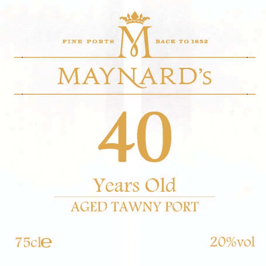 40 Years Old Aged Tawny Port Bottle