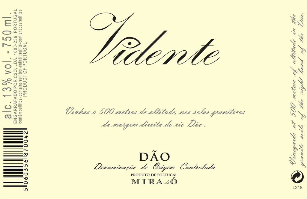 Vidente Dao Tinto Bottle