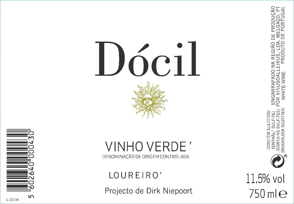 Docil Vinho Verde Bottle