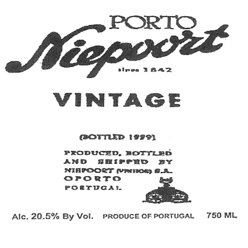 Vintage Port Bottle