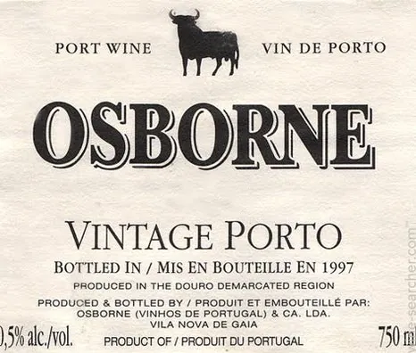 Vintage Port Bottle