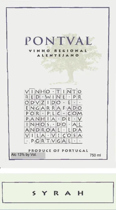 Syrah Bottle