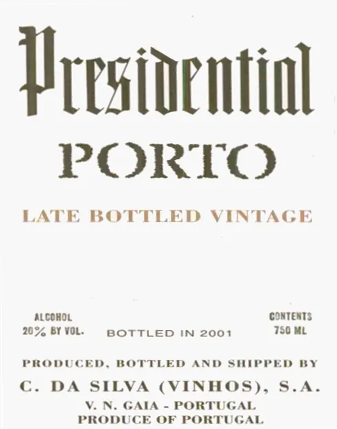 Late Bottled Vintage Port Bottle