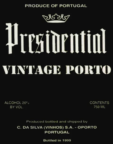Vintage Port Bottle