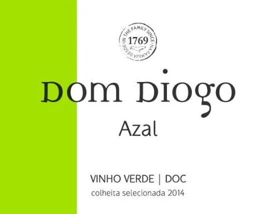 Vinho Verde Dom Diogo Azal Bottle