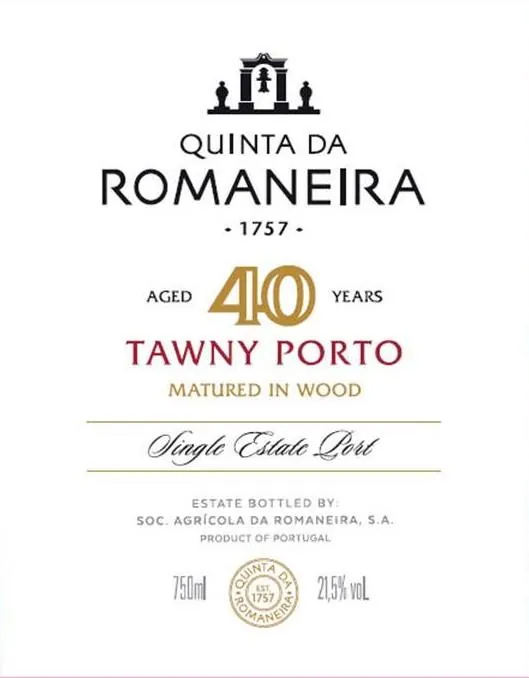 40 Year Tawny Port Bottle
