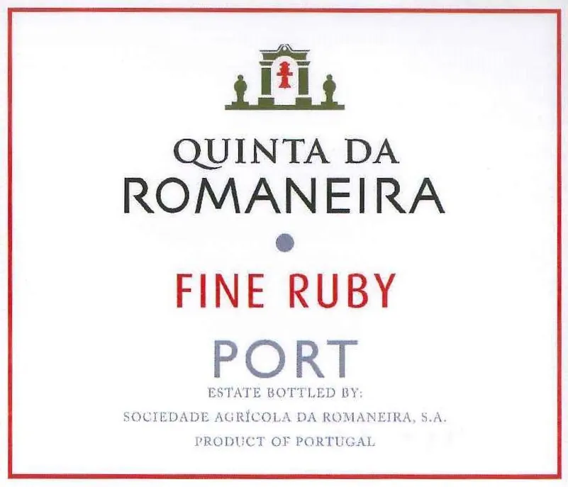 Fine Ruby Port Bottle