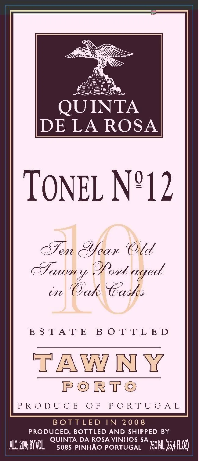 Tonel No.12 10 Year Old Tawny Port Bottle