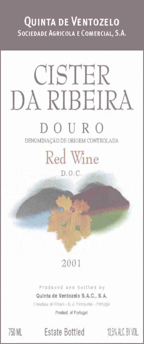 Cister Da Ribeira Tinto Bottle