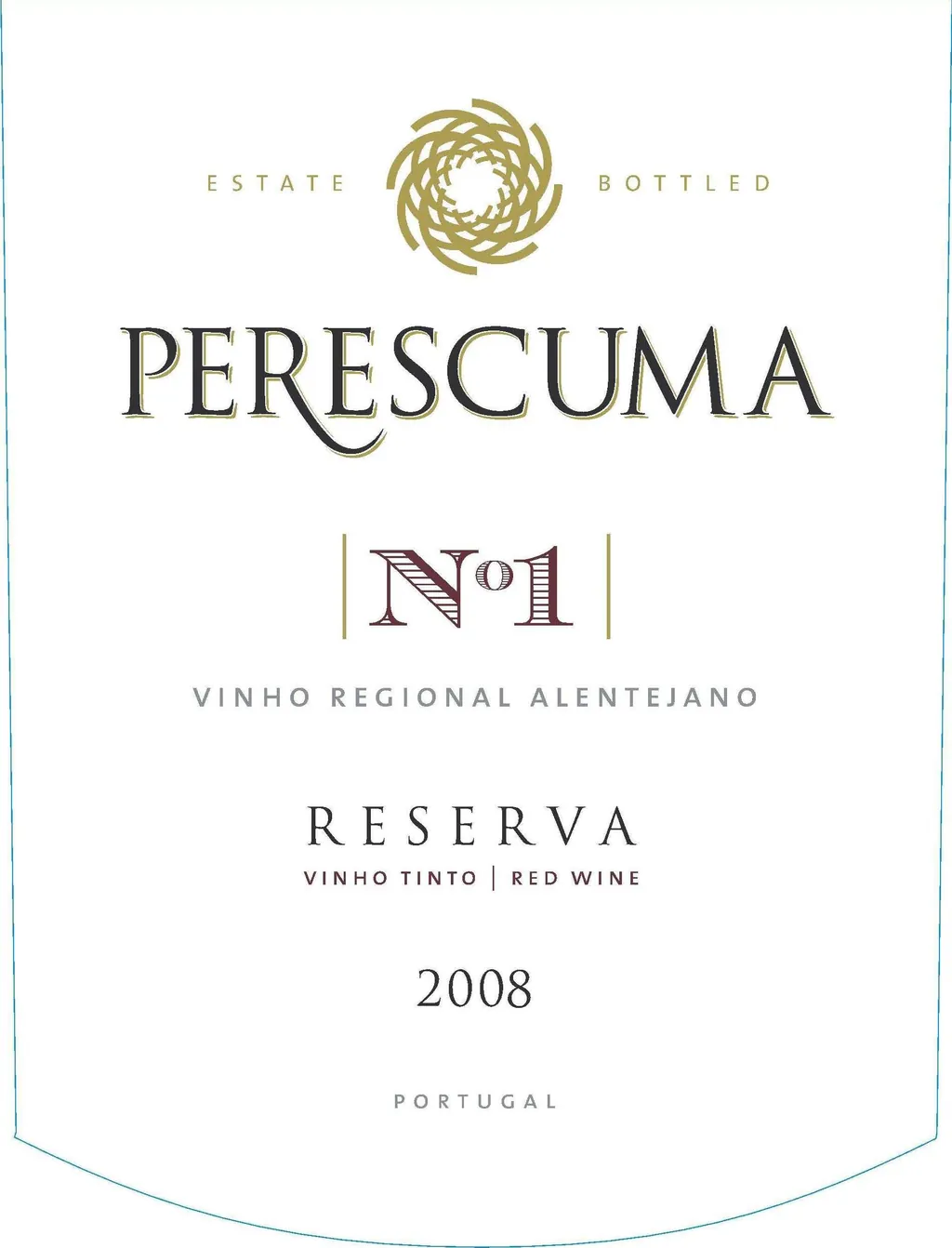 Vinho Regional Alentejano Perescuma No 1 Reserva Tinto Bottle