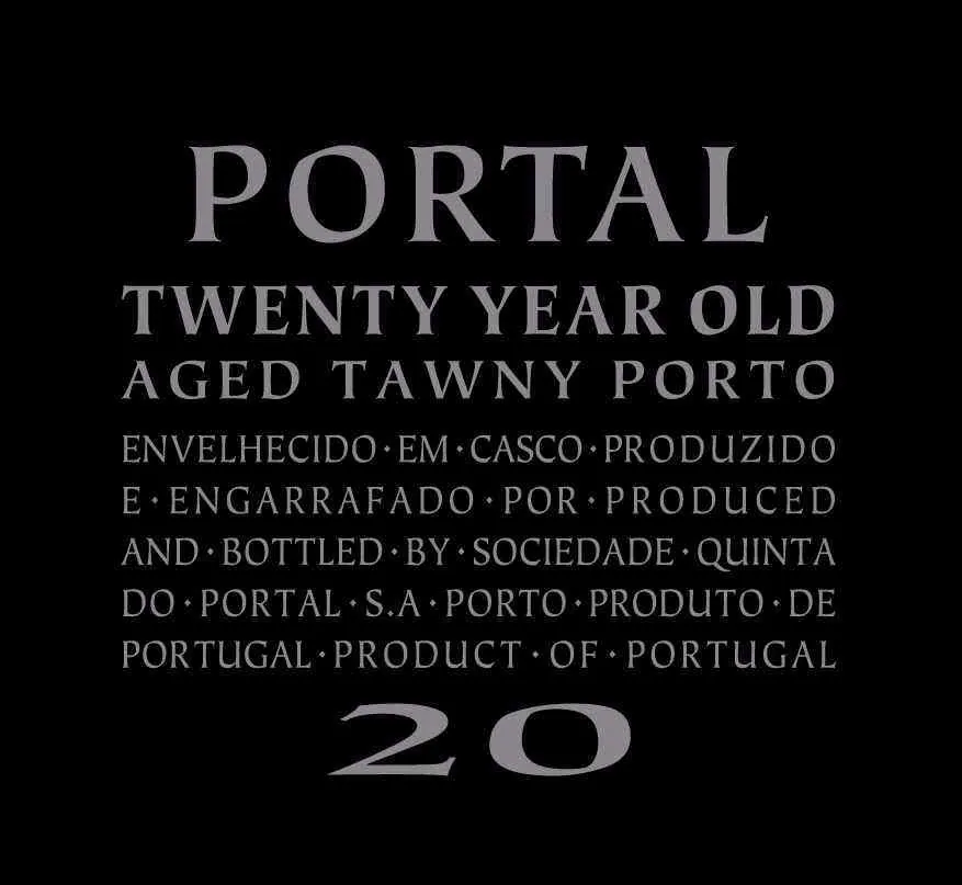 20 Year Old Aged Tawny Port Bottle