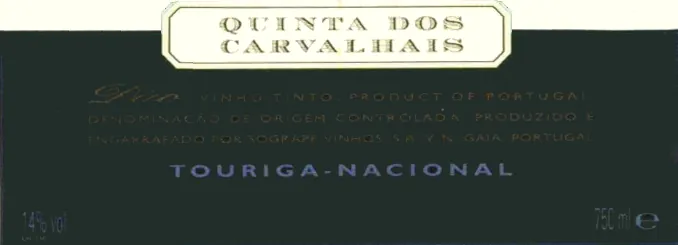 Touriga Nacional Bottle