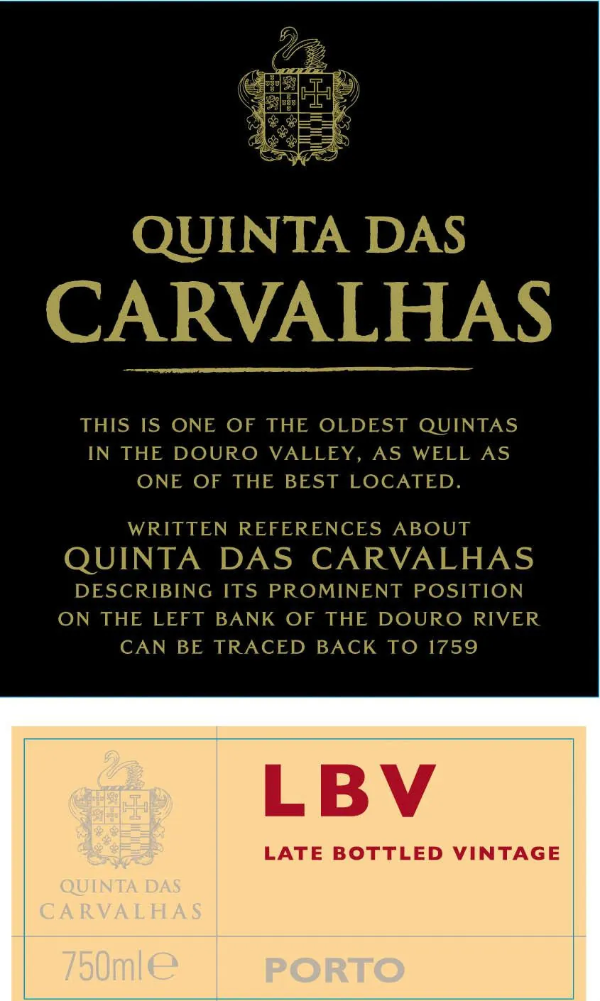 Late Bottle Vintage Quinta das Carvalhas Port Bottle