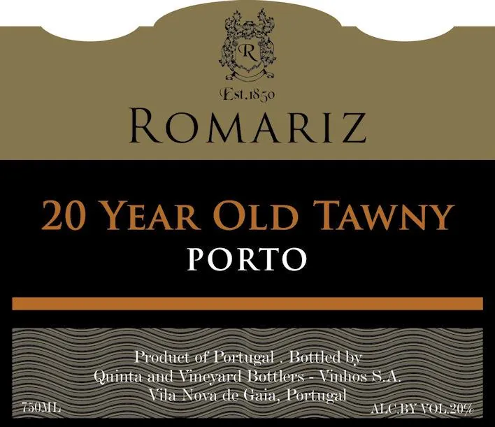 20 Year Old Tawny Port Bottle