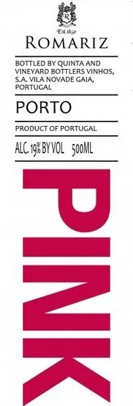 Pink Porto Bottle