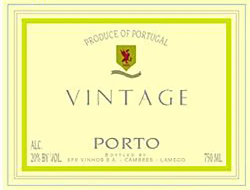 Vintage Port Bottle