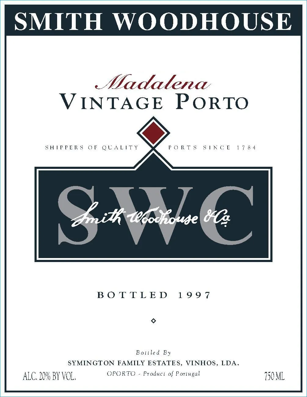 Vintage Port Madalena Bottle