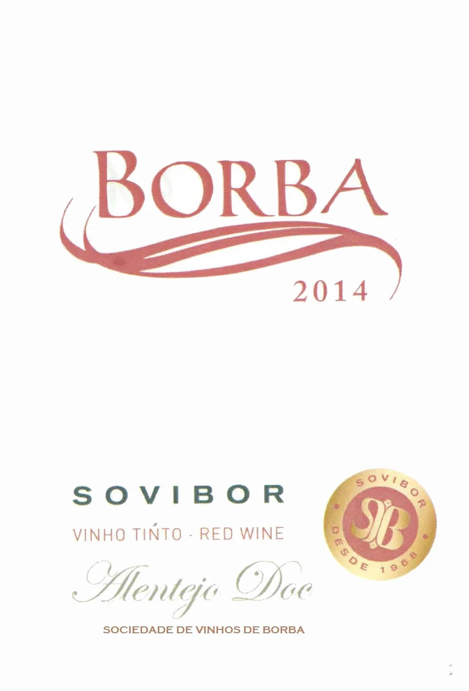 Sovibor Borba Tinto Bottle