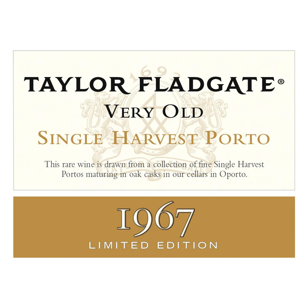 Very Old Single Harvest Port Bottle