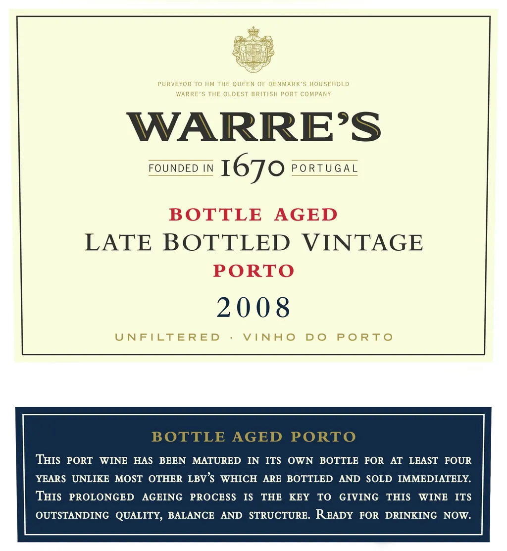 Late Bottled Vintage Port Bottle