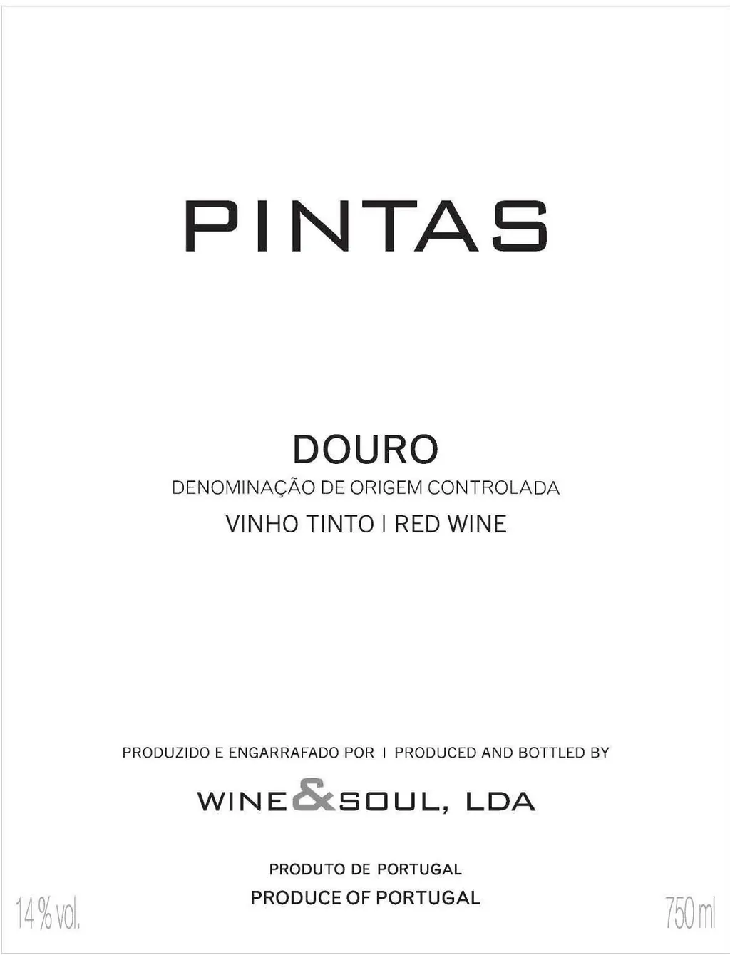Douro Pintas Tinto Bottle