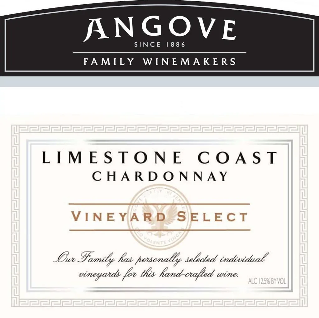 Limestone Coast Vineyard Select Chardonnay Bottle