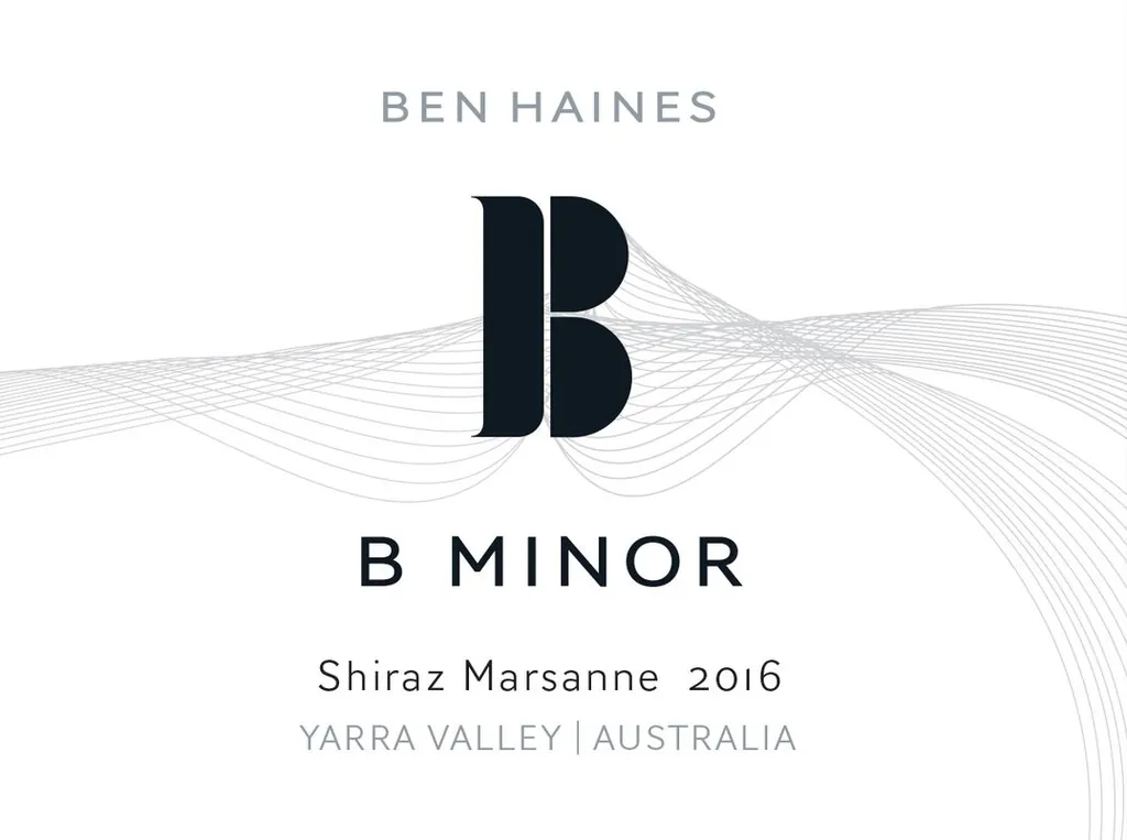 B Minor Shiraz Marsanne Bottle