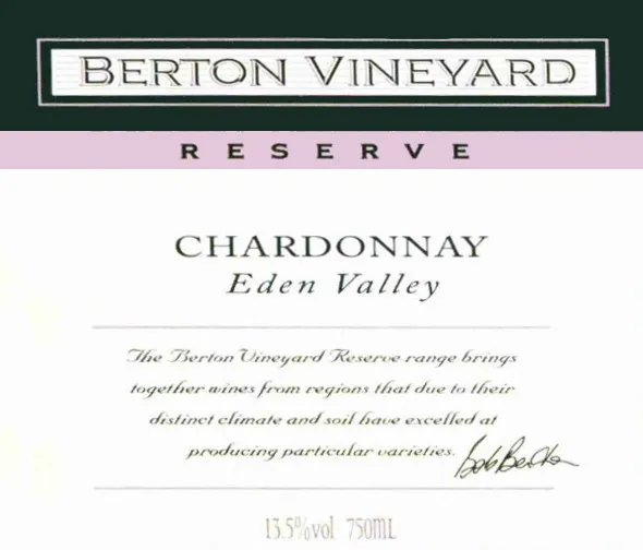 Reserve Chardonnay Bottle