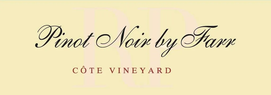 Cote Vineyard RP Pinot Noir Bottle