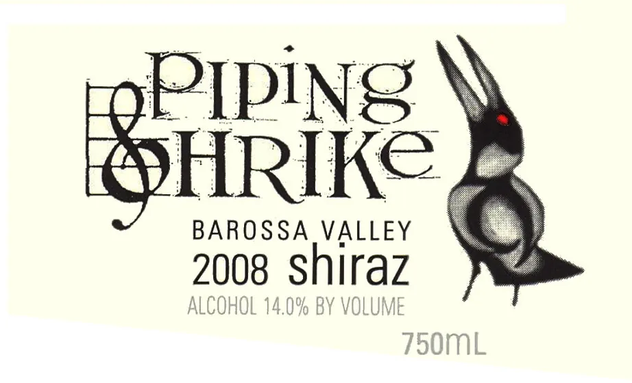 Piping Shrike Shiraz Bottle