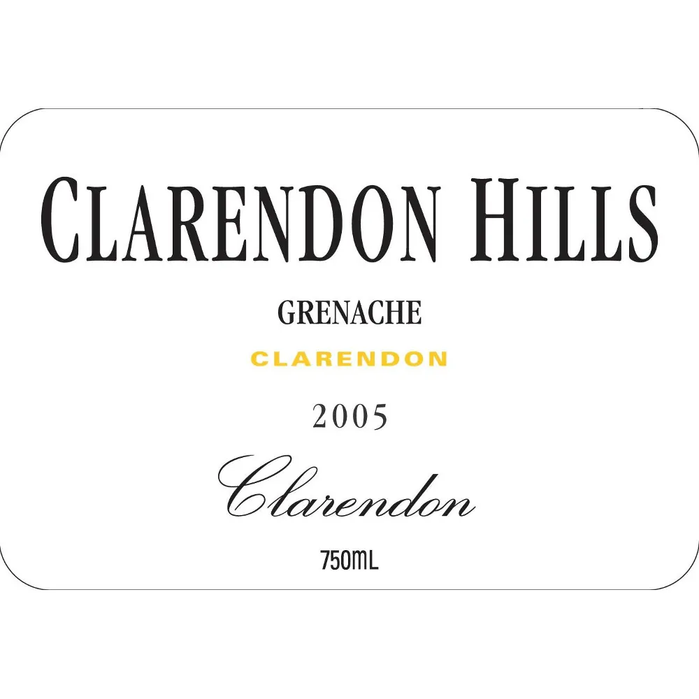 Clarendon Vineyard Grenache Bottle