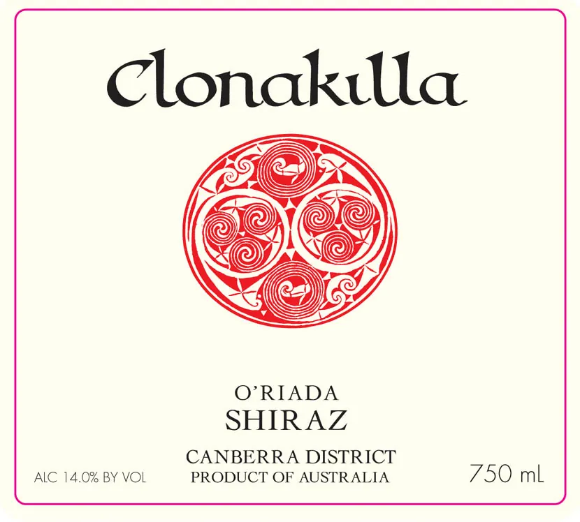 O'Riada Shiraz Bottle