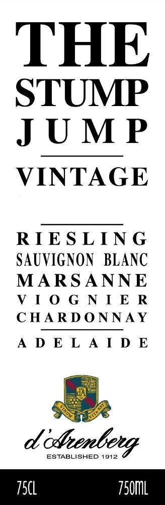 The Stump Jump White Bottle