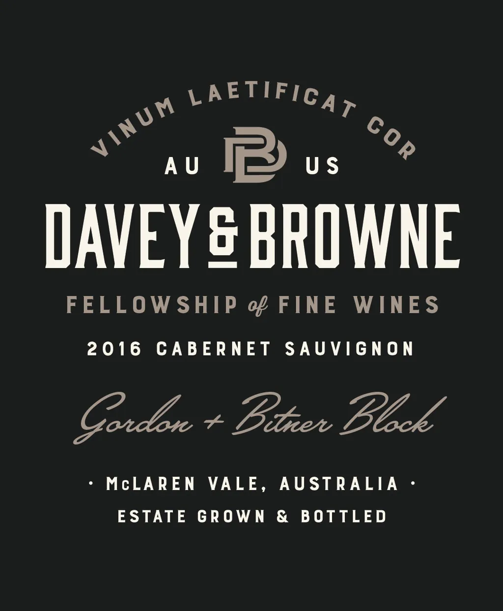 Gordon and Bitner Block Estate Cabernet Sauvignon Bottle