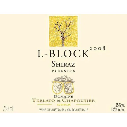 L Block Shiraz Bottle