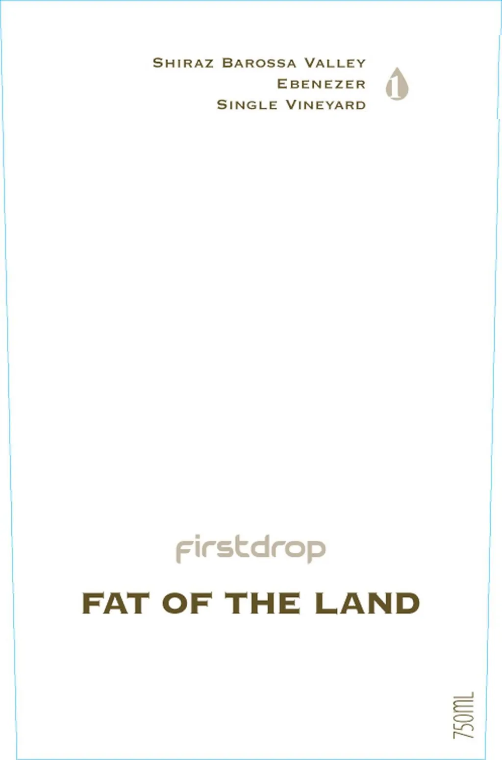 Fat of the Land Ebenezer Single Vineyard Shiraz Bottle